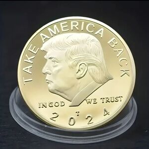 Donald Trump Gold‎ Plated Collector Medallion Coin